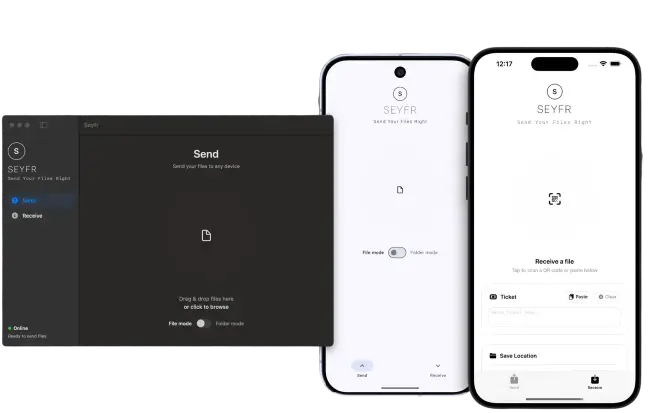 Seyfr seamlessly working across devices
